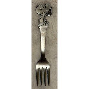 VINTAGE Collectible 1958 Snoopy Youth Child Fork Stainless Steel 5.25" (READ)